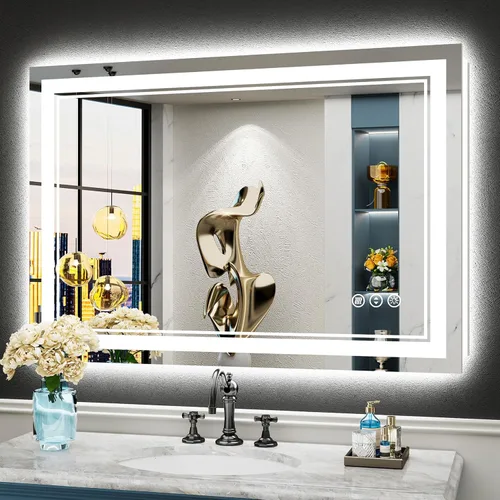 Vista 85 de 24x32 LED Bathroom Mirror, Backlit & Front Lit Lighted Mirror Retroiluminado+luz frontal