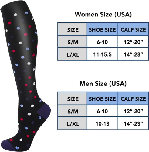 Vista 6 de CTHH 57 pares de calcetines de compresión para la circulación de mujeres y hombres, el mejor apoyo para correr, atletismo, enfermería, viajes