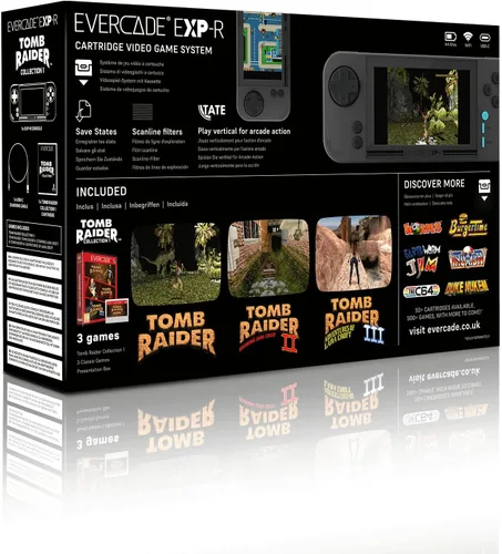 Vista 10 de Evercade EXP-R Retro Gaming Handheld Console with Tomb Raider 1, 2 & 3