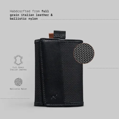 Vista 33 de The Frenchie Co. - Wallet Mini - Mini billetera organizadora de tarjetas compacta - Diseño de bolsillo delgado para el transporte diario - Perfil