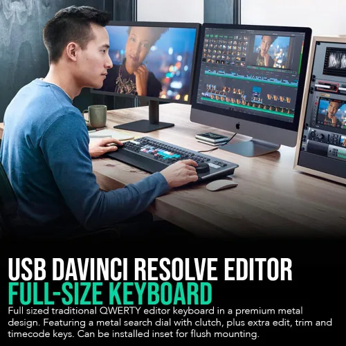 Vista 3 de Blackmagic Design Teclado USB Davinci Resolve Editor