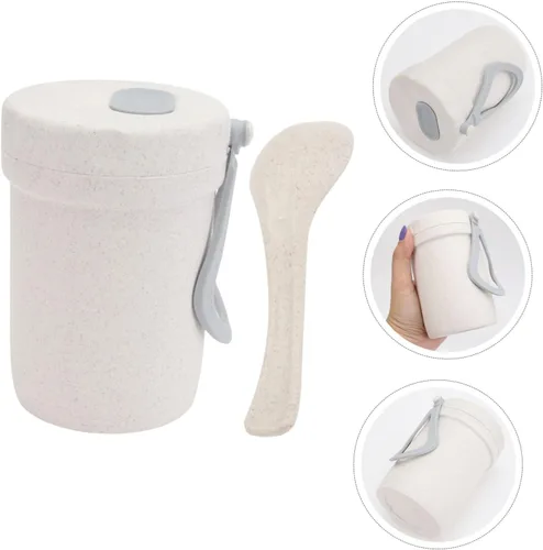 Vista 6 de Alipis Taza de sopa Taza de sopa Botella de agua portátil Regalos de desayuno Botella de agua aislada Taza de sopa portátil Regalo de invierno Caja