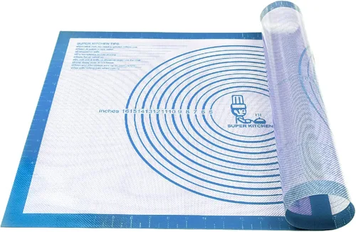 Vista 9 de Tapete de Silicona Antiadherente para Repostería Grande con Medidas de 16'' por 20'' para Tapete de Silicona para Hornear, Mostrador, Rodillo