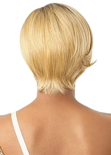Vista 4 de Outre Perfect Hairline - Peluca de encaje frontal HD de 13 x 4 pulgadas LUXY (3DRB café crema)