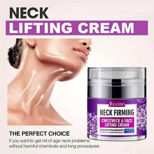 Vista 5 de Crema de colágeno para el rostro y el cuello, crema reafirmante para reducir el cuello de la barbilla doble reafirmante y levantar, crema hidratante