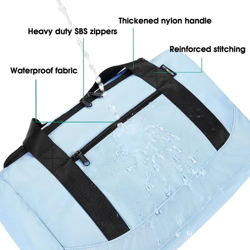 Vista 3 de ECOHUB Bolsa de viaje pequeña de 16 pulgadas, bolsa de viaje para debajo del asiento, bolsa de gimnasio para mujeres y hombres