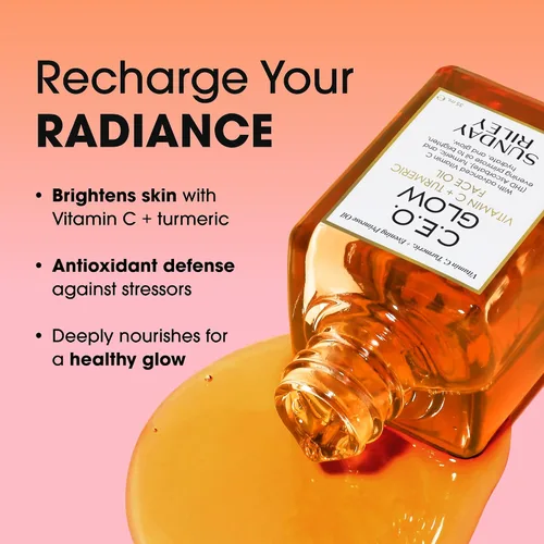 Vista 2 de Sunday Riley - C.E.O. Glow - Aceite facial con vitamina C y cúrcuma