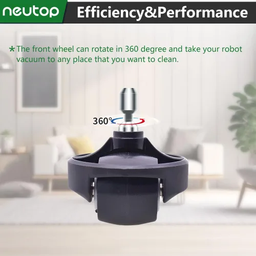 Vista 4 de Conjunto de bola de repuesto para rueda delantera compatible con iRobot Roomba S Series s9 y s9+, paquete de 2 unidades. Wheel Ball Assembly