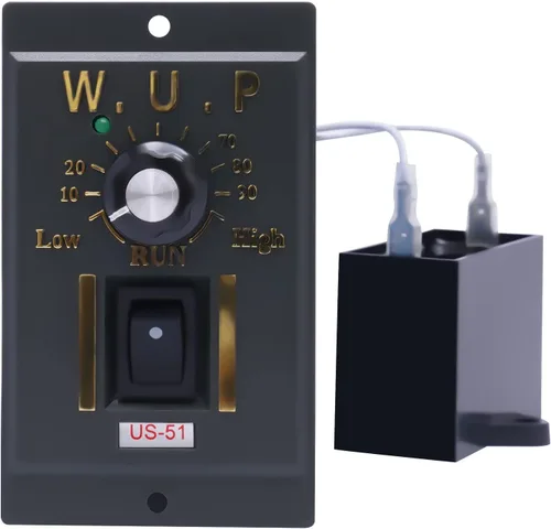 Vista 6 de Motor de engranajes eléctrico 110V 250W 10K Monofásico de alto par motor reductor de engranajes de CA 0-135 RPM Controlador de velocidad variable