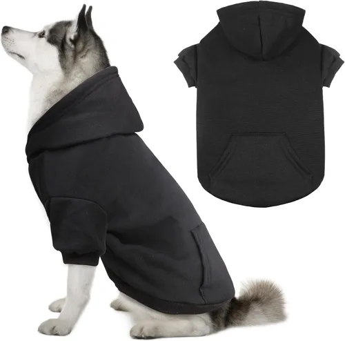 Vista 15 de Suéteres para Perros Pequeños Suéter para Mascotas Sólido Suave Forro Polar Cepillado Sudadera con Capucha para Perro Ropa Sudadera con Capucha