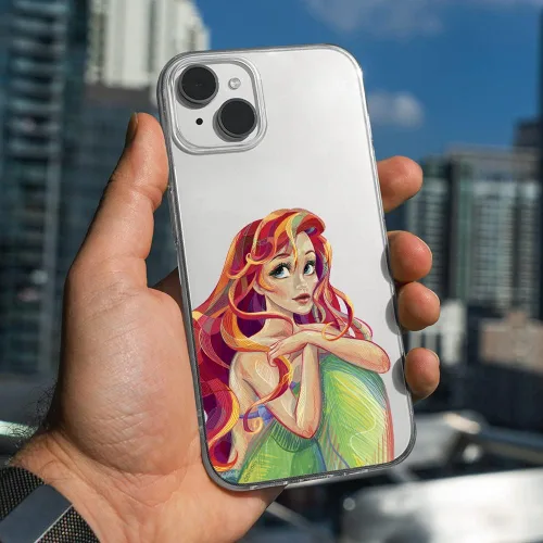 Vista 7 de ERT GROUP Funda de teléfono celular para Apple iPhone 14 Plus, original y con licencia oficial de Disney, Ariel 004 se adapta de forma óptima a