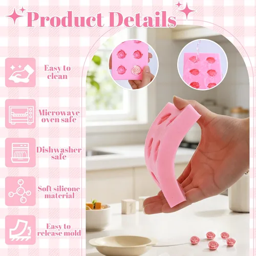 Vista 12 de YunKo Mini arcos de silicona Fondant Moldes Chocolate Candy Cake Pop Craft Molde Bowknot