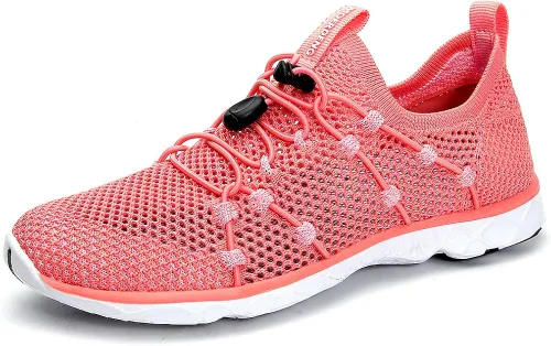 Vista 3 de MOERDENG - Zapatos de agua de secado rápido para mujer, ligeros, para deportes al aire libre, playa, piscina, ejercicio