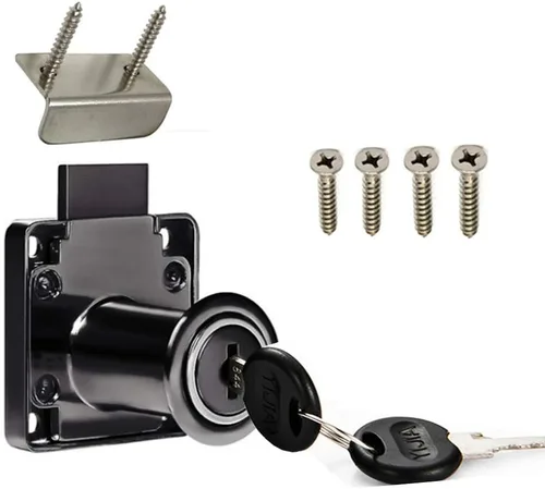 Vista 10 de Cerradura de cajón, cerradura de buzón, cerradura de escritorio. Adecuada para gabinetes de madera. Modelo CT-138-22