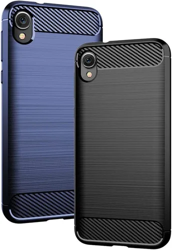 Vista 8 de Asuwish Funda compatible con Moto E6 y protector de pantalla de vidrio templado, accesorios de celda de película, cubiertas delgadas de silicona