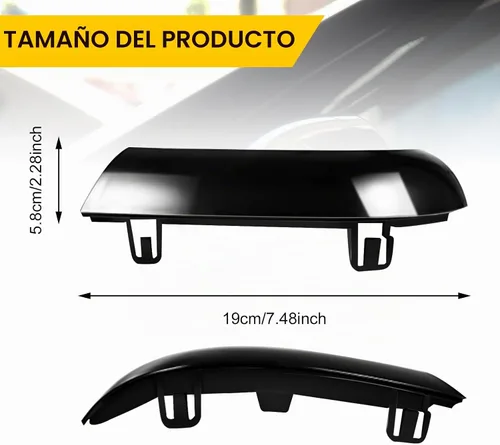 Vista 3 de luces LED de señal de giro para espejo lateral para VW Golf 5 EOS GTI Jetta MK5 Passat, lámparas secuenciales con lente de cubierta antihumo