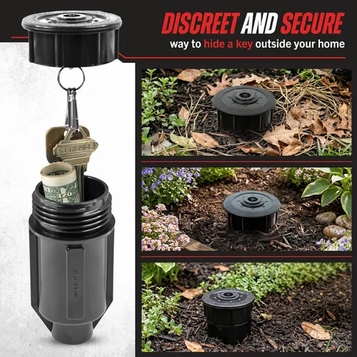 Vista 6 de Stalwart - Ocultador de llaves para rociadores exteriores para jardín o patio al aire libre, como se ve en la televisión, resistente al agua y a