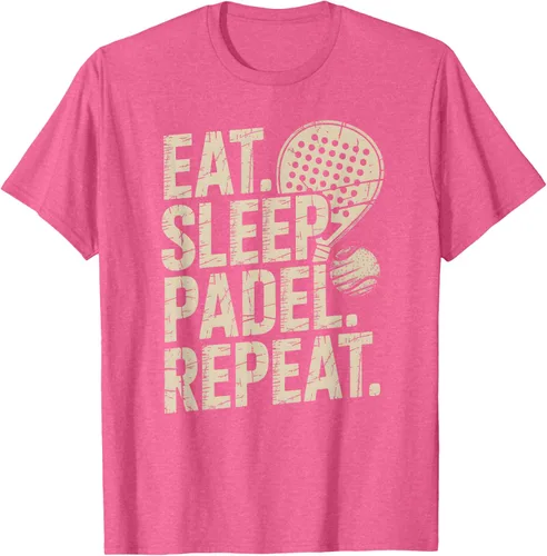 Vista 30 de Camiseta Eat Sleep Padel Repeat Padel Jugador de Tenis