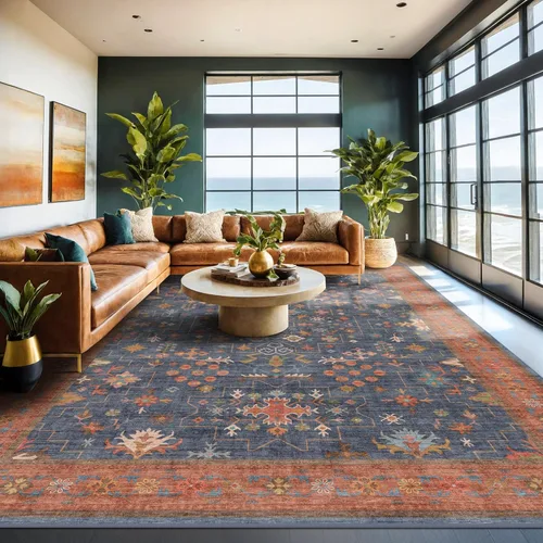 Vista 182 de Hazo Haus – Alfombra pequeña para entrada, cocina o baño, antideslizante con base de goma, resistente a las manchas y a la decoloración, diseño