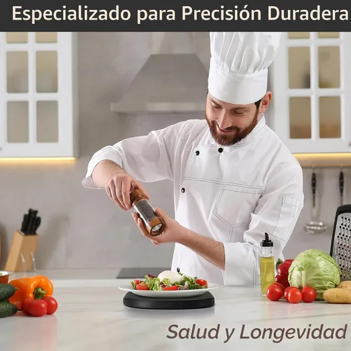 Vista 3 de Vitafit - Báscula digital para alimentos de 15 kg/33 lb de alta precisión de 0.1 oz/1 g, nuestra propia báscula de cocina de fábrica profesional