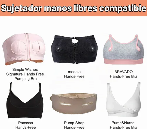 Vista 8 de Maymom Kit de extractor de leche compatible con bomba Medela in Style Advanced Pump; 2 protectores de pecho de 0.67 pulgadas de dos piezas, 2