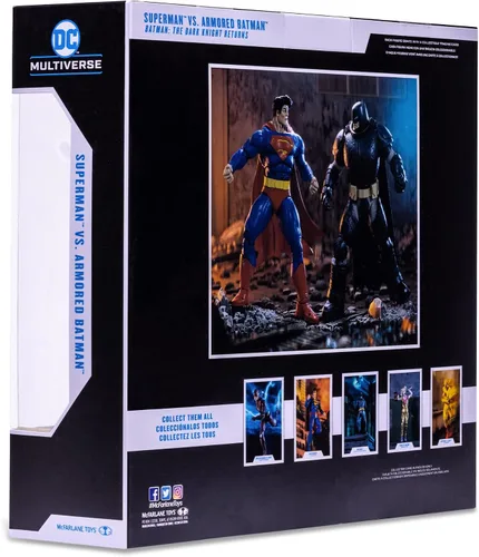 Vista 17 de DC Multiverse Superman vs. Batman (The Dark Knight Returns) - Figura de acción de 7 pulgadas