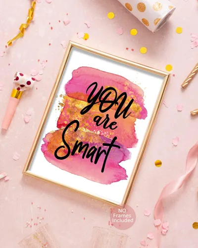 Vista 3 de MTL HOE Impresiones artísticas para habitación de niñas, citas positivas, arte de pared para niños, carteles para dormitorio de niñas adolescentes