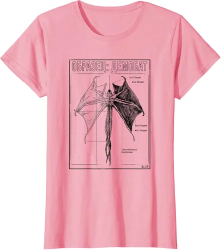Vista 13 de Stranger Things 4 Demobat Biology Camiseta, Blanco, S