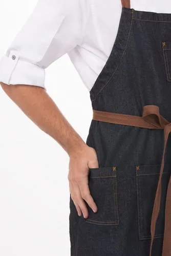 Vista 7 de Chef Works Unisex Memphis Chefs Bib Apron