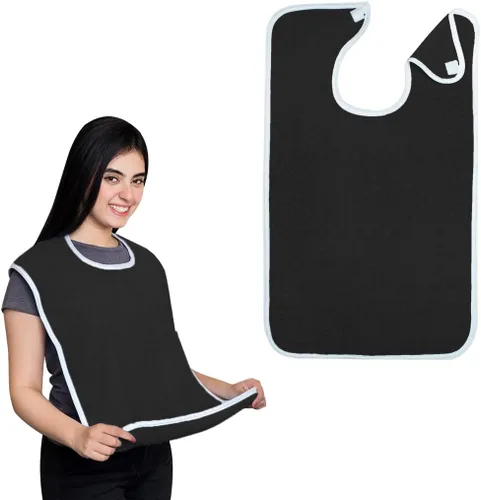 Vista 20 de Avalon Towels Adult Bibs for Women 100% Cotton Bib for Adults for Eating - Terry Cloth Adult Bibs for Men Clothing Protectors