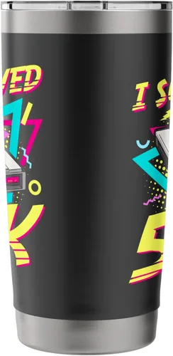 Vista 2 de 90s Nostalgia Retro 90s Dial Up Internet Vintage Stainless Steel Insulated Tumbler