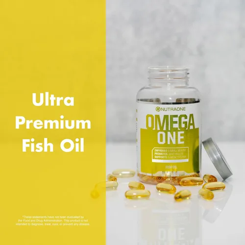 Vista 7 de NutraOne OmegaOne Omega-3 Suplemento de aceite de pescado (90 pastillas de aceite de pescado de 500 mg)