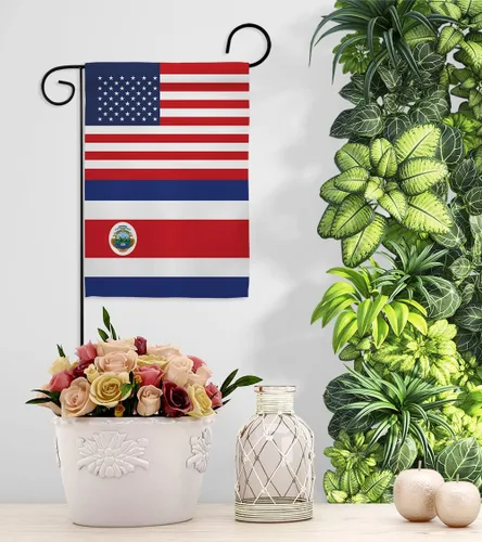 Vista 9 de Bandera de la Amistad de Costa Rica de la Copa del Mundo de Estados Unidos para decoración exterior de la casa, decoración al aire libre, tapiz