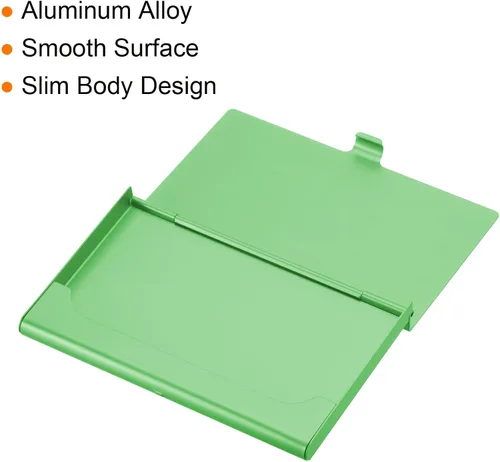 Vista 5 de PATIKIL Titular de la tarjeta de visita, titular de la tarjeta del metal de aluminio para la tarjeta de crédito de la tarjeta de, Azul, Verde