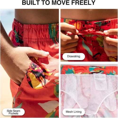Vista 19 de Kanu Surf Traje de baño Yolo de secado rápido UPF 50+ para niños