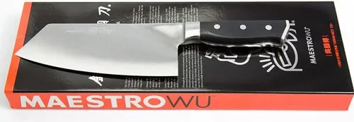 Vista 2 de Maestro Wu D4 - Cuchillo chino para verduras - Cuchillo Kinmen de acero