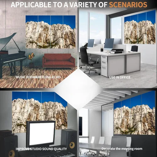 Vista 7 de Paneles acústicos artísticos, Creeks Alpes de Haute Provence Beauty Beauty Nature Bouches du Acoustical Panel de pared insonorizado con panel