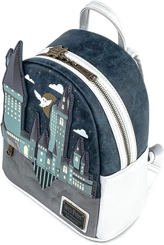 Vista 3 de Loungefly Harry Potter Hogwarts Castle Hedwig - Bolso de hombro con doble correa para mujer, Multi, Classic