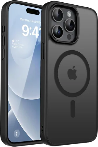Vista 93 de CACOE Funda magnética para iPhone 12 y iPhone 12 Pro de 6.1 pulgadas - Compatible con MagSafe y soporte magnético para teléfono en el automóvil,
