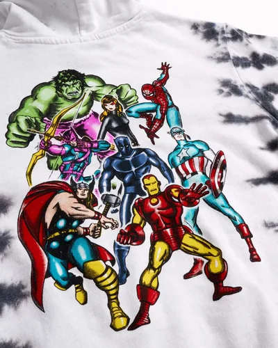 Vista 4 de Marvel Boys' Super Hero Sweatshirt - Spider-Man, Thor, Hulk, Iron Man Graphic Pullover Hoodie (8-16)