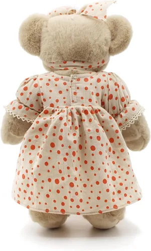 Vista 9 de suepcuddly Oso de Peluche Articulado Animales de Peluche Pequeño Juguete de Peluche Suave con Tela (Naranja 13 Pulgadas)