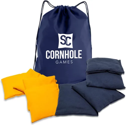 Vista 23 de Bolsas de cornhole resistentes al clima (juego de 8) - Tamaño/peso profesional de regulación (16 oz) - Uso en tableros de cornhole profesionales