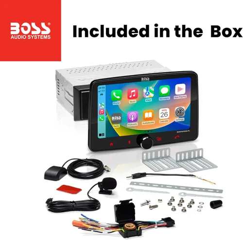 Vista 6 de BOSS Audio Systems BVCP9700A-FL Estéreo de automóvil DIN inalámbrico Apple CarPlay, Android Auto, pantalla táctil de 7 pulgadas, Bluetooth, receptor