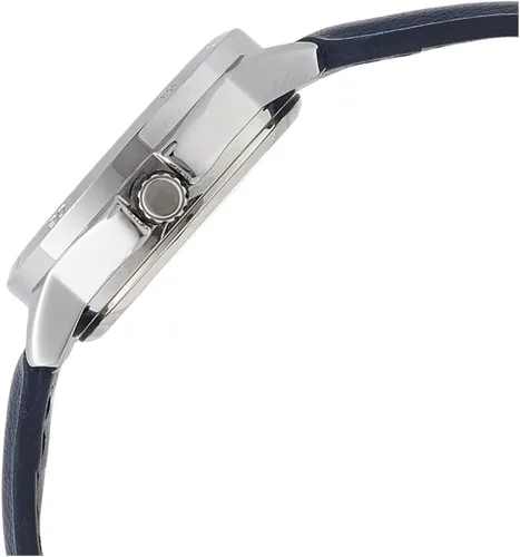 Vista 3 de Casio LTP-V004L-2B - Reloj analógico para mujer con correa de piel azul y esfera azul