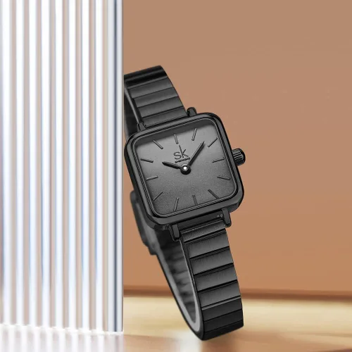 Vista 4 de SHENGKE SK Moda Moda Señoras Relojes Simplicidad Minimalista Cuadrado Relojes Mujer