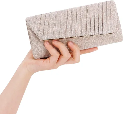 Vista 7 de Naimo - Deslumbrante bolsa pequeña de solapa, con cadena desmontable para eventos nocturnos.