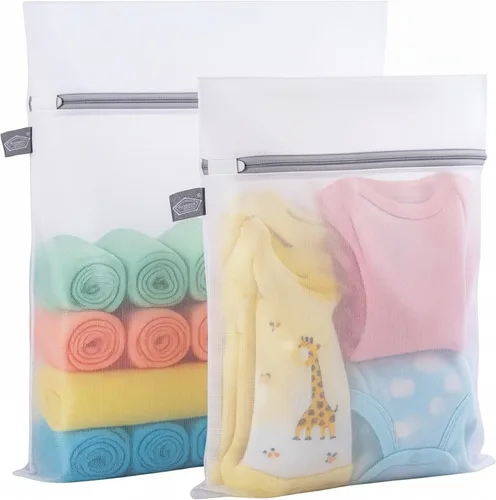 Vista 12 de Bolsa de lencería para lavar delicados, bolsas grises para ropa delicada, 5