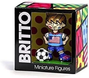 Vista 2 de Romero Britto World Cup Soccer Player Mini-Figurine - Italia