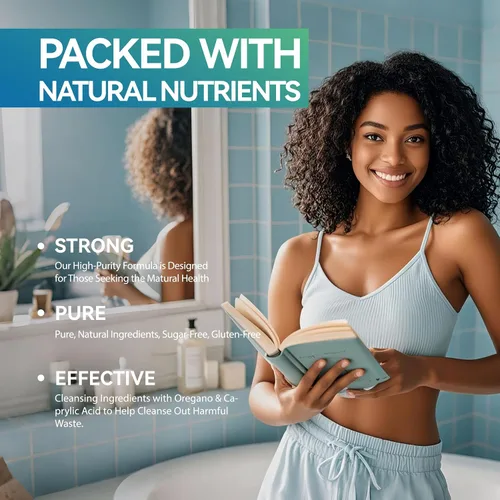 Vista 2 de Candida Cleanse Supplement, Apoya la Salud Inmune, 180 Cápsulas
