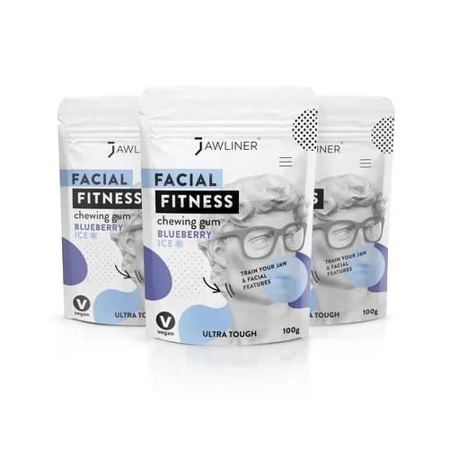 Vista 23 de Jawliner® - Pioneros de la goma de mandíbula artesanal más resistente 15 veces más dura, incluye 12 semanas de entrenamiento - Goma sin azúcar sabor